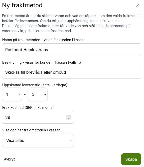 Ny fraktmetod
