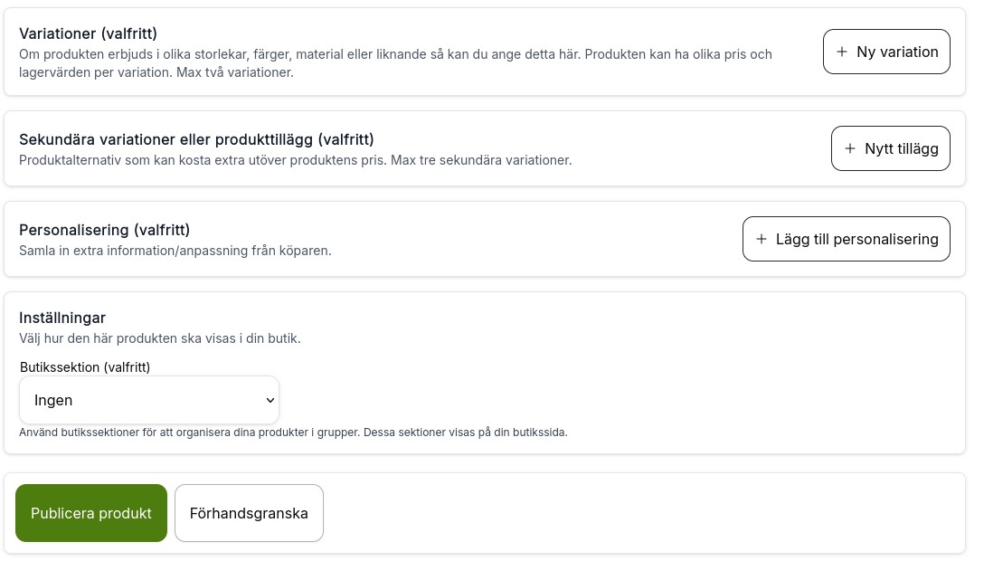 Skapandet av ny produkt