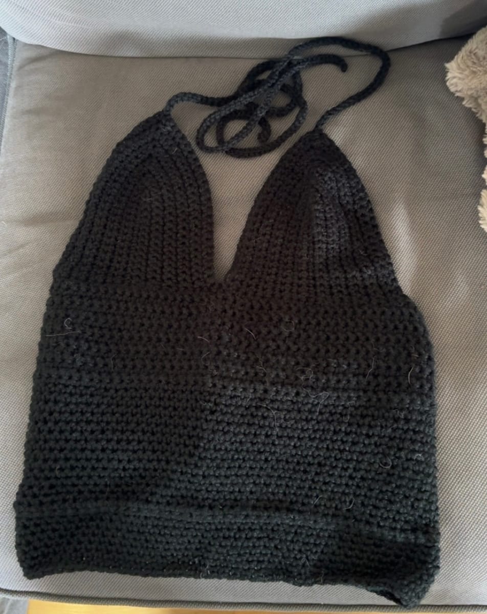 Haltineck Linne med knytning