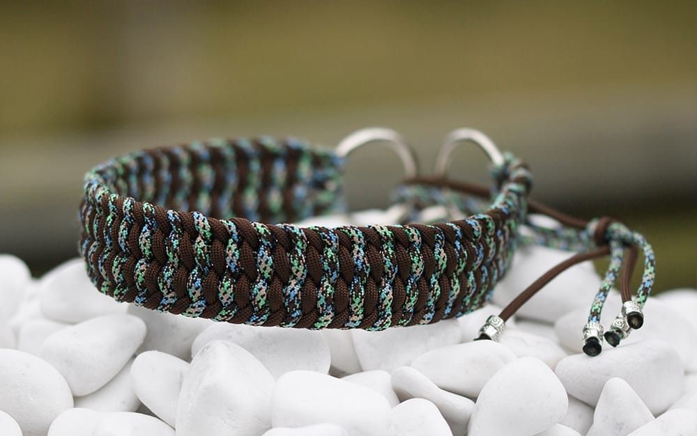 Halsband 48 cm i Walnut Brown & Frogspot