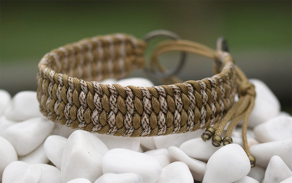 Halsband 44 cm i Sand Camo & Gold Brown