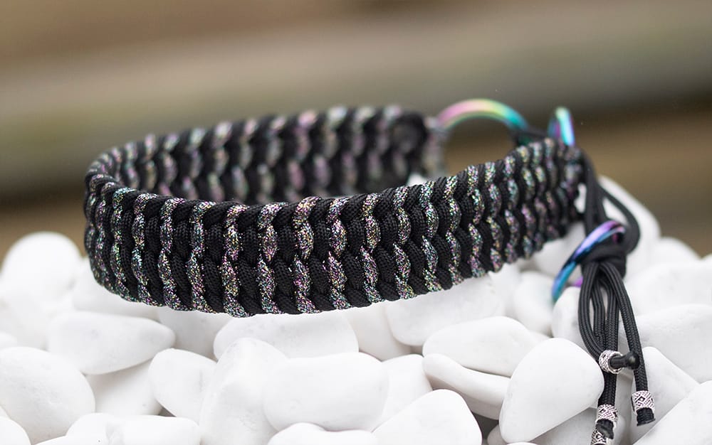 Halsband 44 cm i Black & Glistering Nights