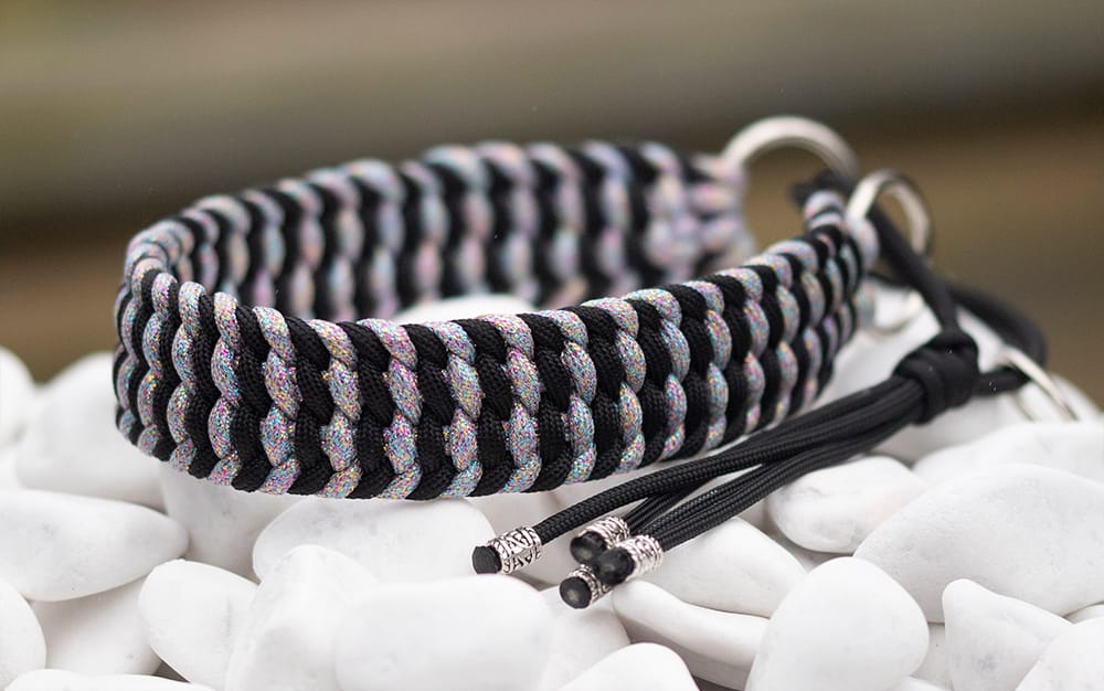 Halsband 41 cm i Black & Daytime Shimmer