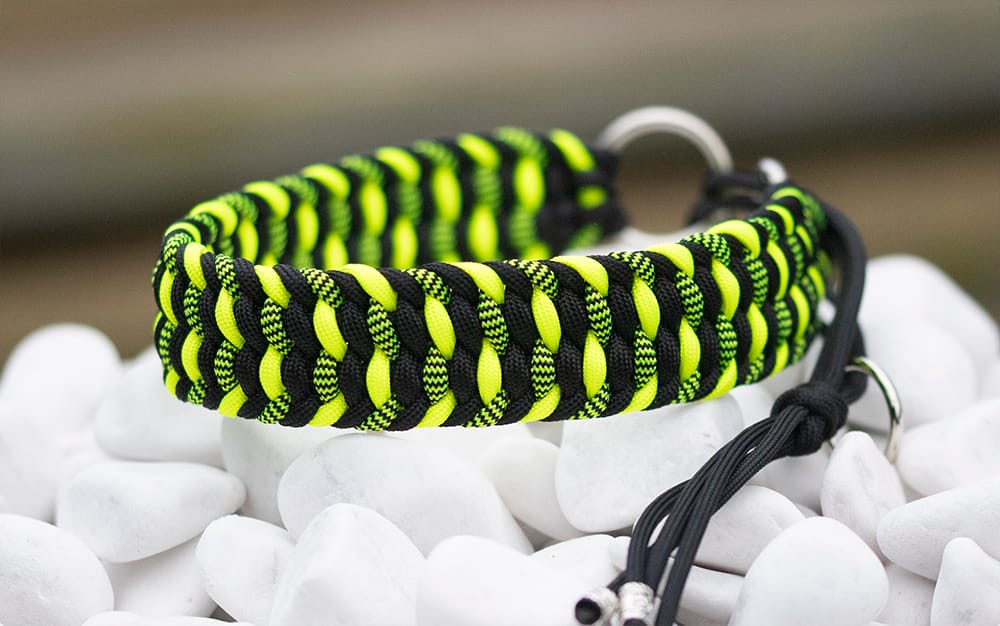 Halsband 40 cm i Black, Bumblebee Shockwave & Neon Yellow