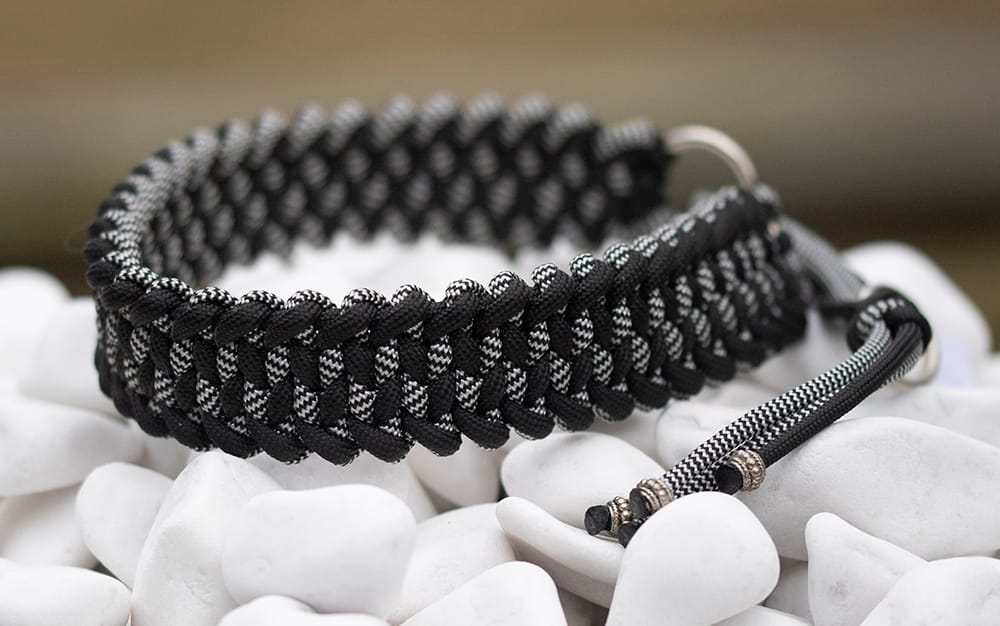 Halsband 38 cm i Black & Zebra Shockwave