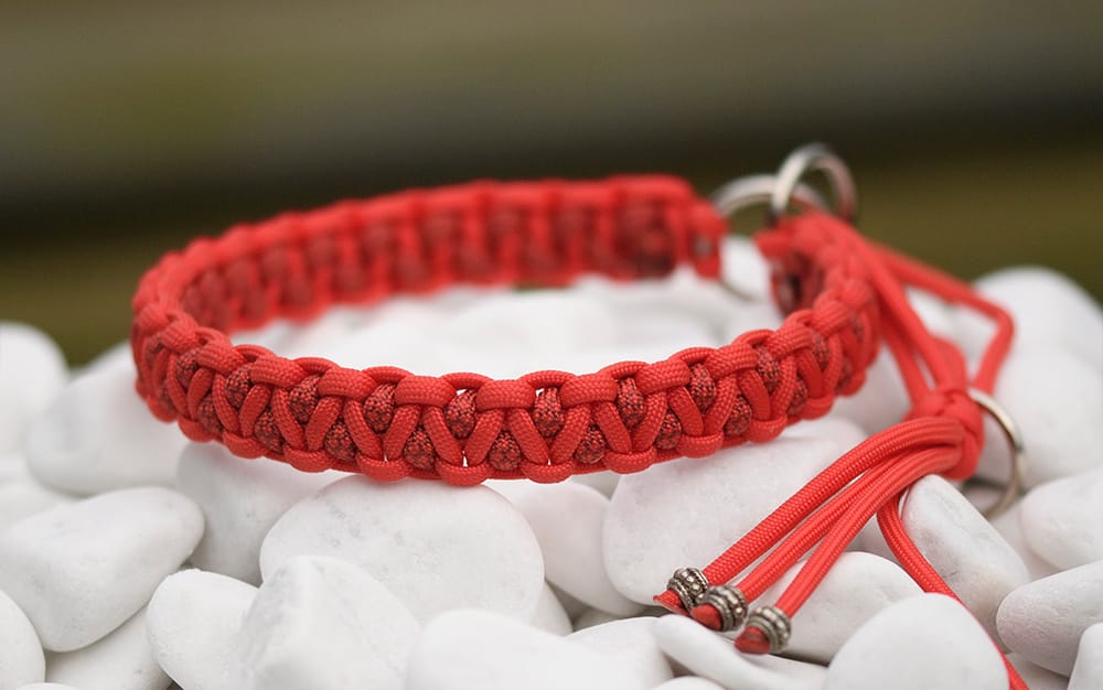 Halsband 38 cm i Simply Red, Copper Red & Simply Red Diamonds