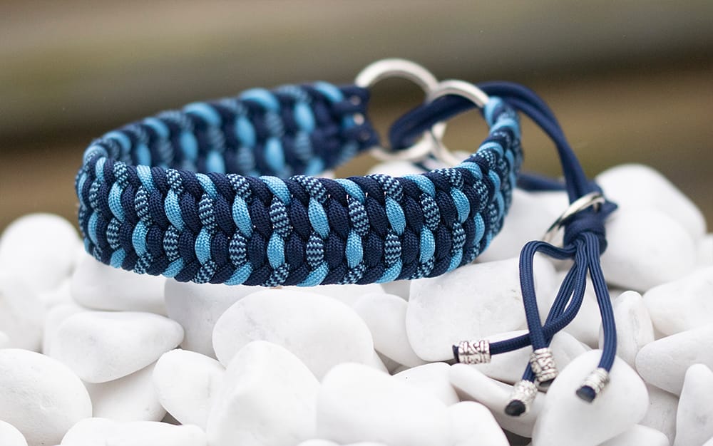 Halsband 37 cm i Midnight Blue, Baby Blue, Midnight Blue & Baby Blue Shockwave