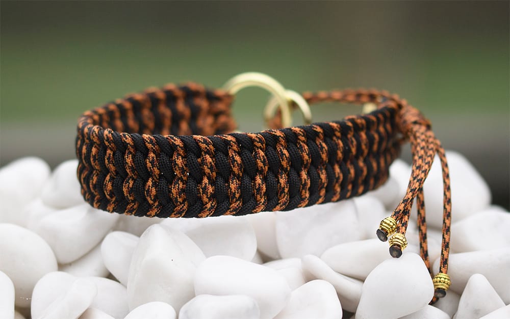 Halsband 37 cm i Leopard & Black