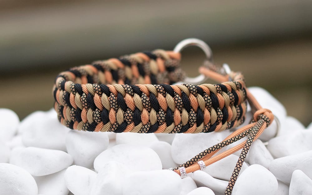 Halsband 37 cm i Black, Gold, Golden Copper Glamour & Treasure Chest Diamonds