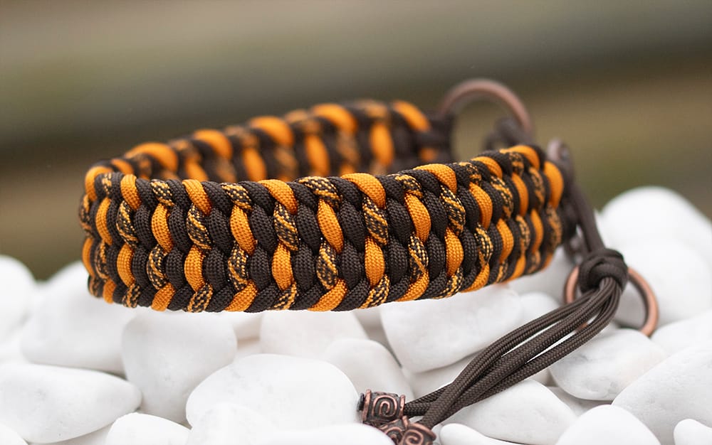 Halsband 35 cm i Espresso Brown, Royal Orange, Royal Orange & Espresso Brown Helix