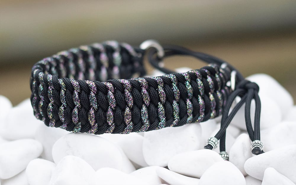 Halsband 32 cm i Black & Glistering Nights