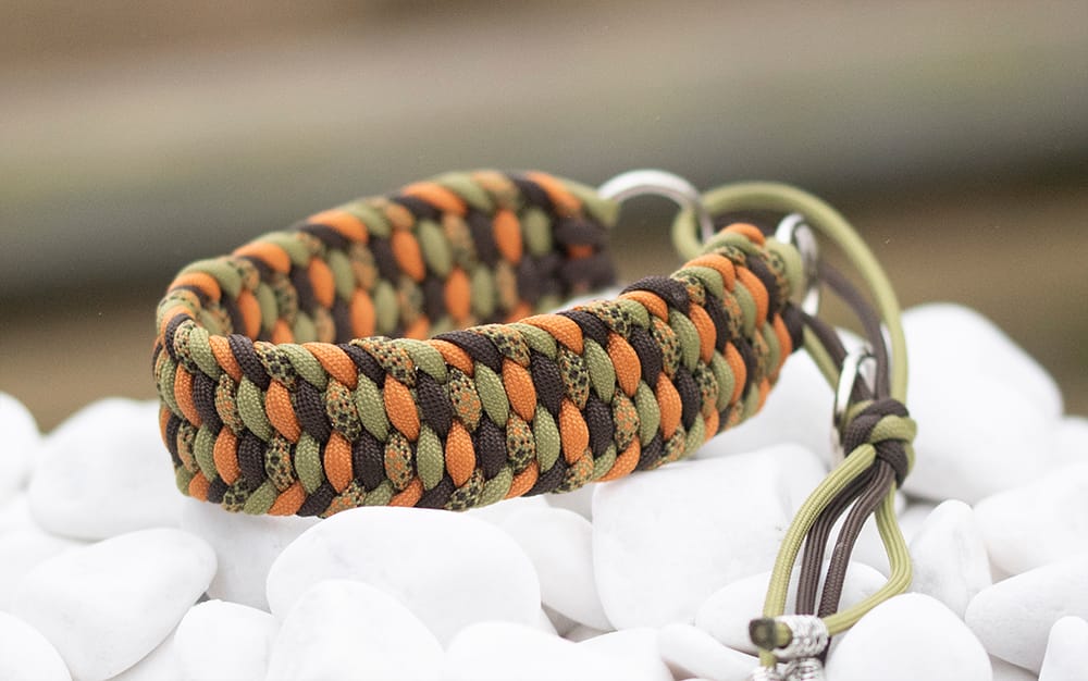 Halsband 29 cm i Espresso Brown, Moss, Mustard & Quarry