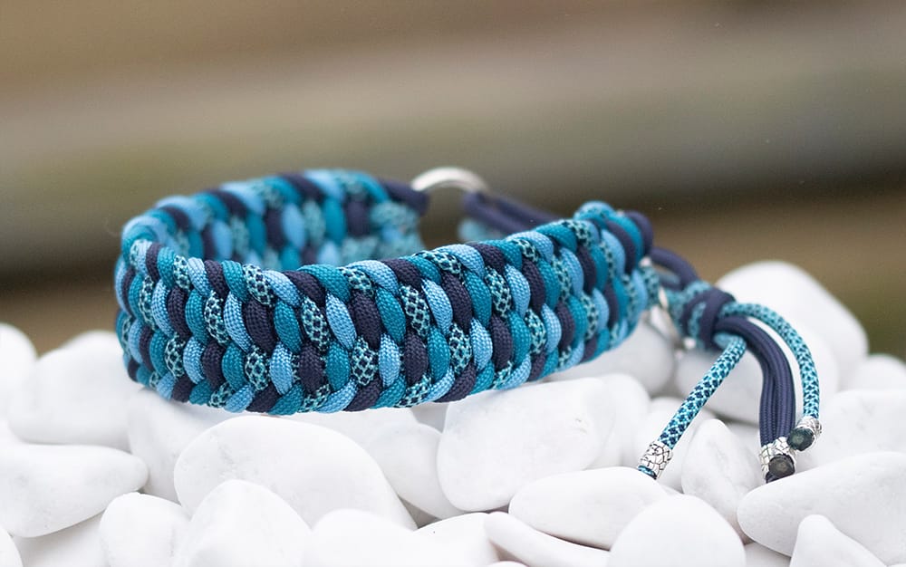 Halsband 28 cm i Astronaut Blue, Baby Blue, Caribbean Blue & Sea Breeze