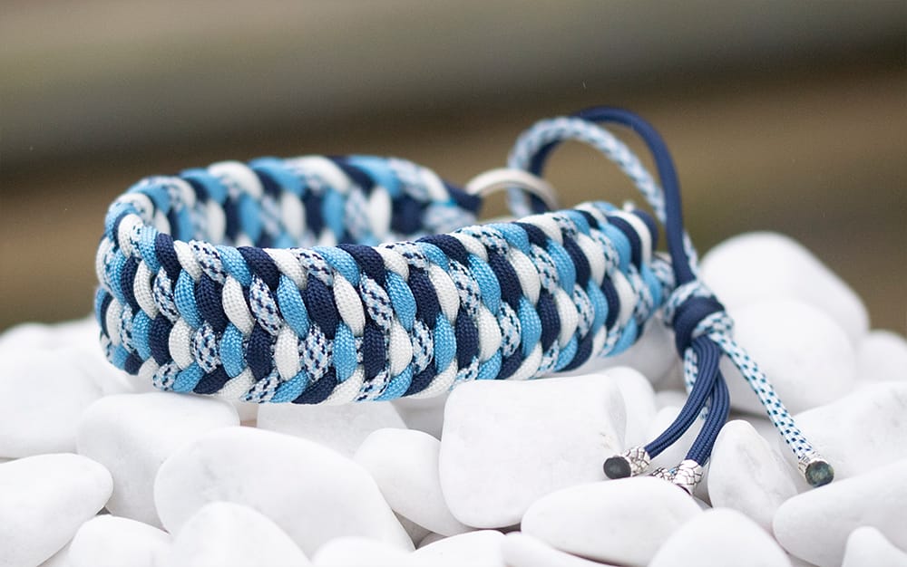 Halsband 28 cm i Arctic Digital, Baby Blue, Midnight Blue & White