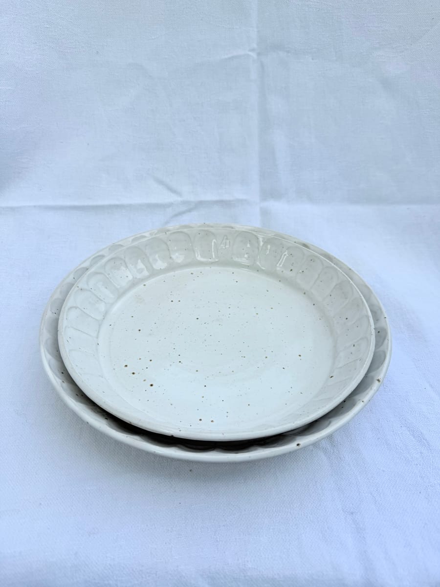 Skål/fat med mönsterkant