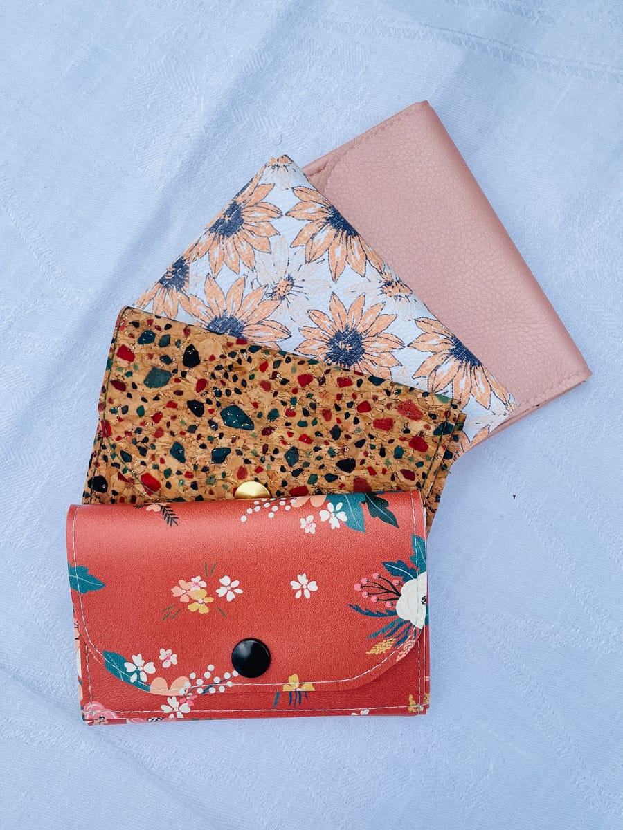 Förgätmigej plånbok