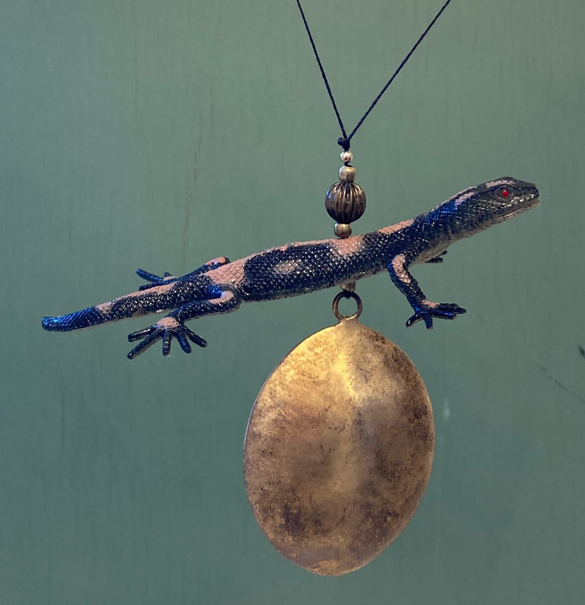 Pynt / julgransdekoration  – ödla