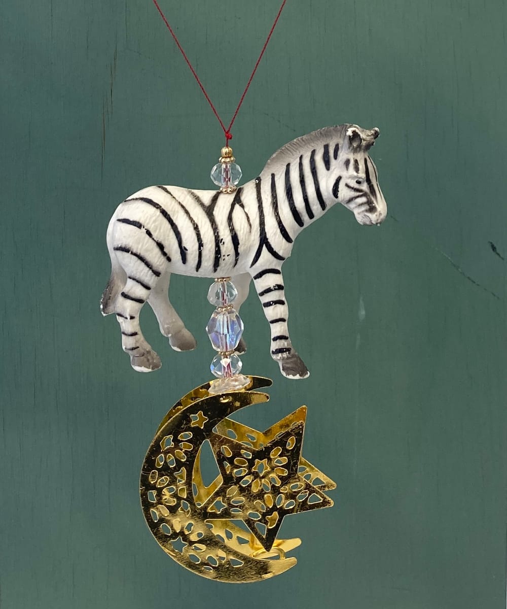 Pynt / julgransdekoration / ramadandekoration – zebra
