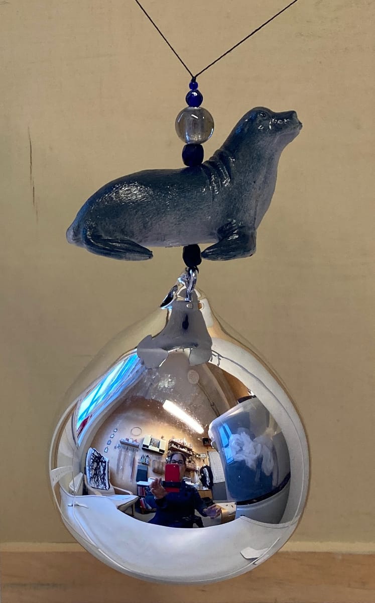 Pynt / julgransdekoration  – säl / sjölejon