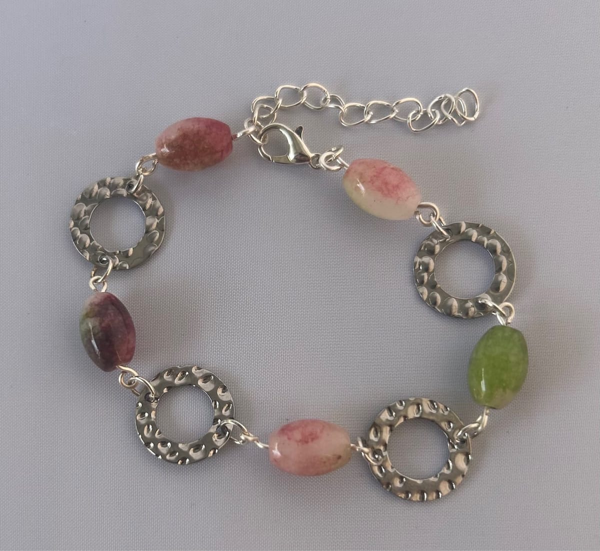 Armband med watermelon turmalin
