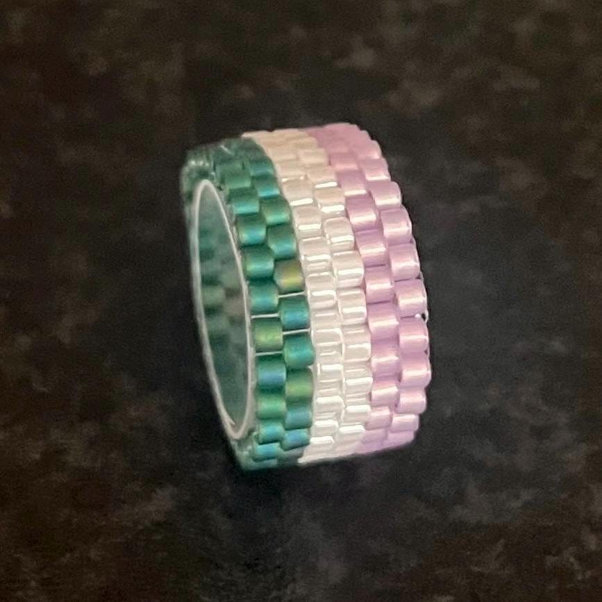 Genderqueer bead ring LGBTQ+