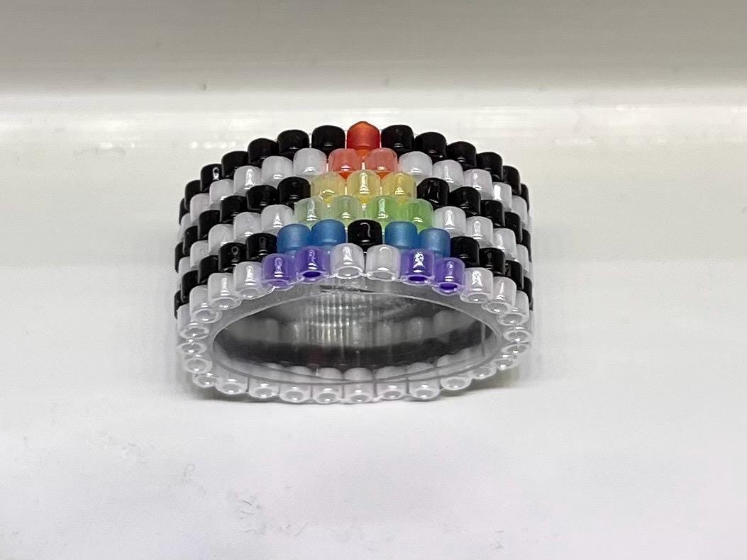 Pride Ally ring LGBTQIA+, Straight Ally Cisgender Alliance Pride LGBTQIA+, original valentine gift, gift for a friend, statement ring,