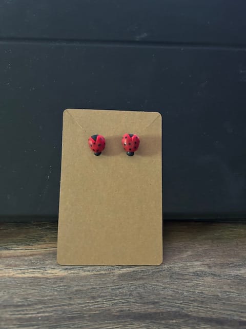 Örhängen - nyckelpigor