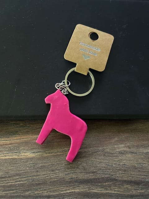 Nyckelring - dalahäst