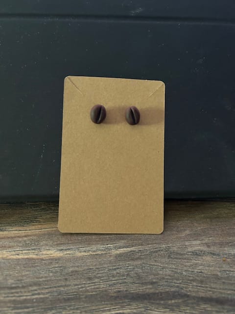 Örhängen - kaffebönor
