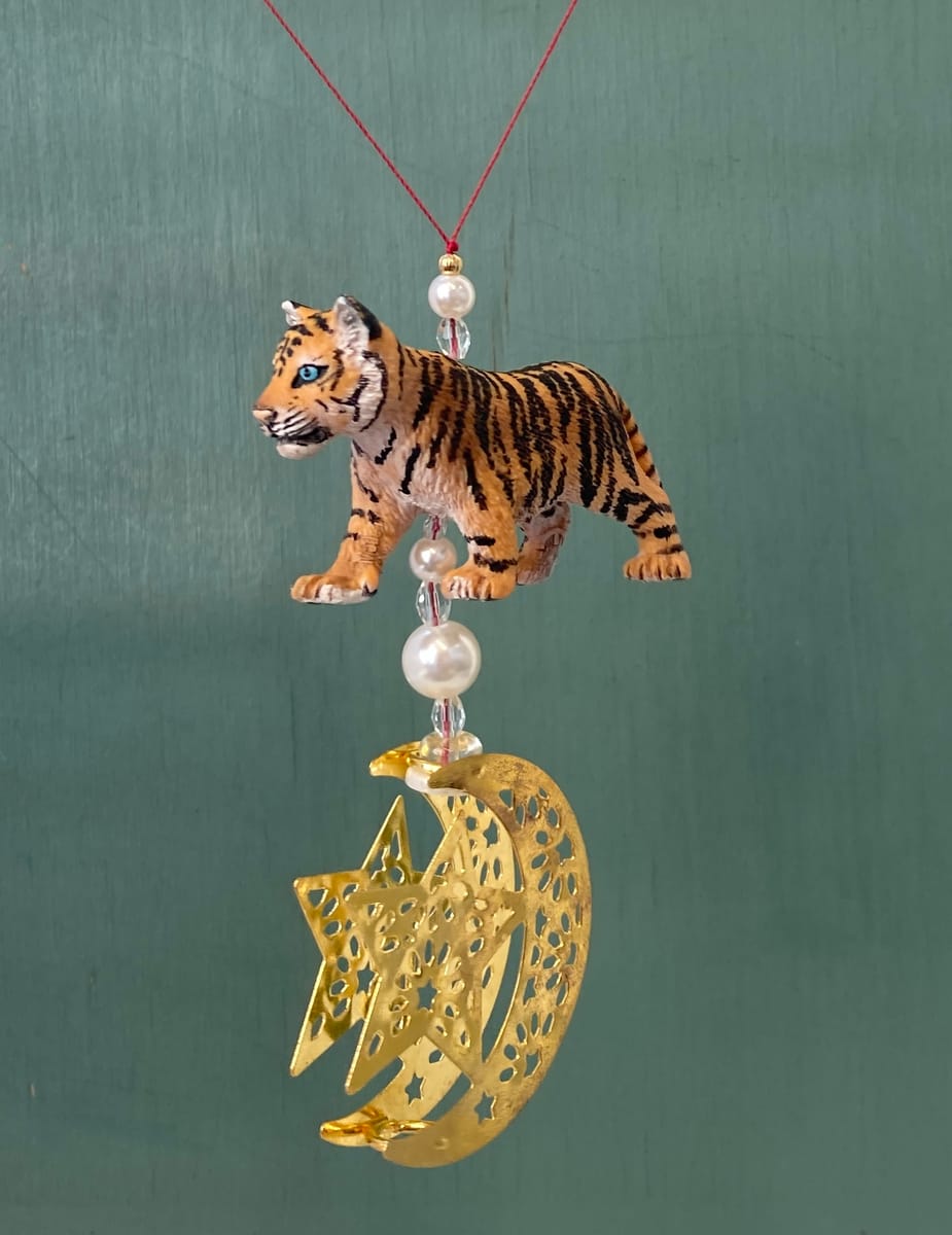 Pynt för jul / ramadan – kattdjur / lejon / tiger / lejonunge / tigerunge
