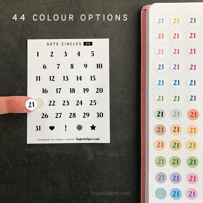 Stickers – Datum 1-31