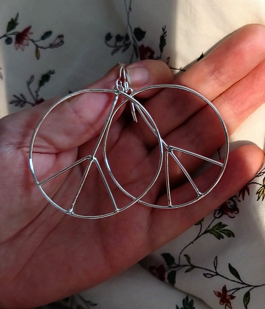 fredsörhängen i sterling silver
