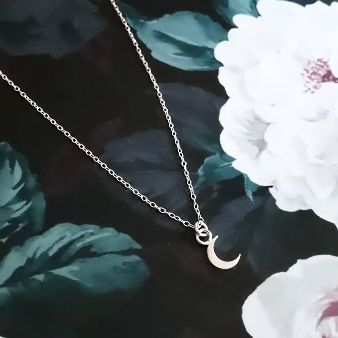 sterling silver månhalsband