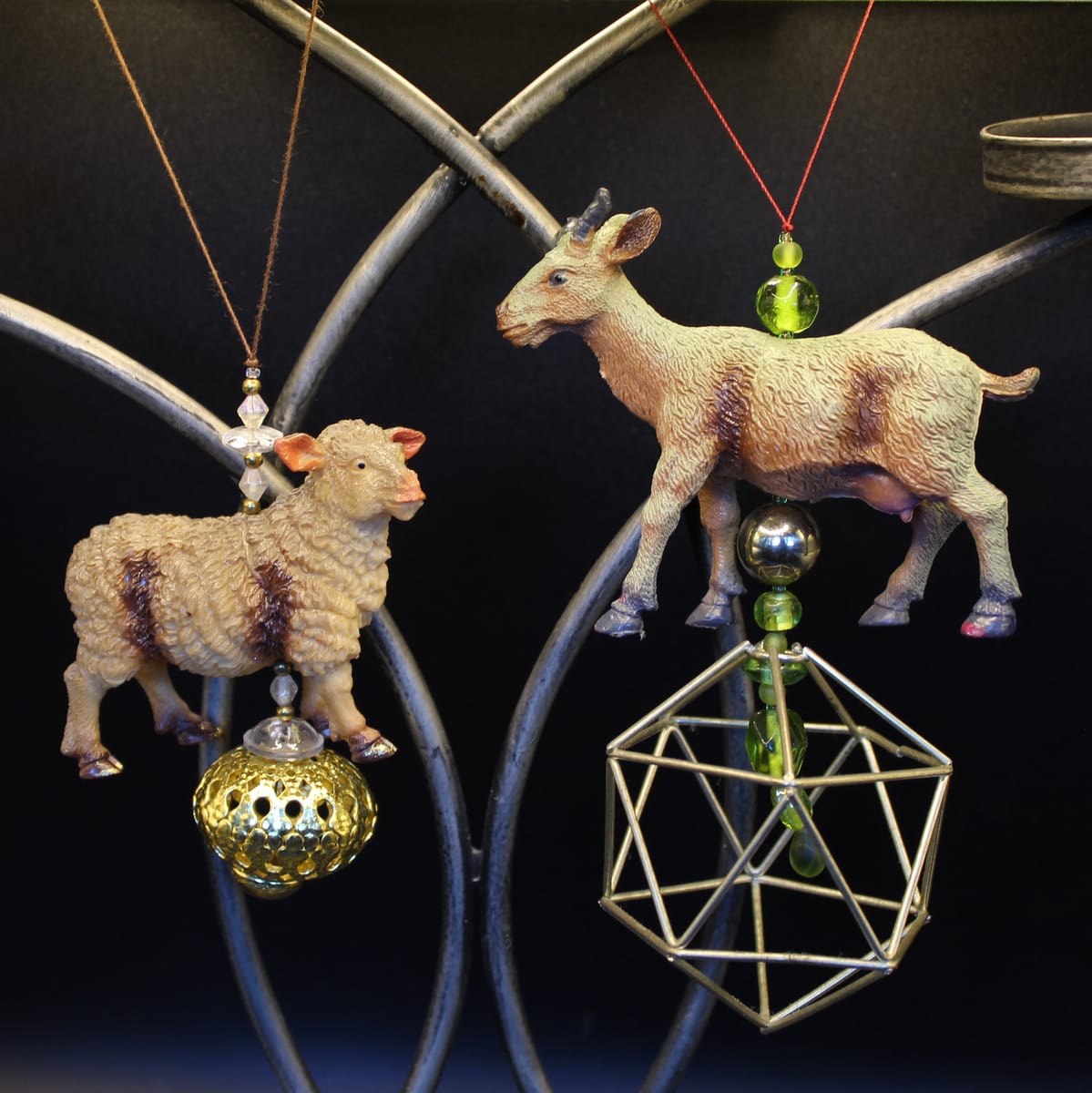 Pynt / julgransdekoration – får / get