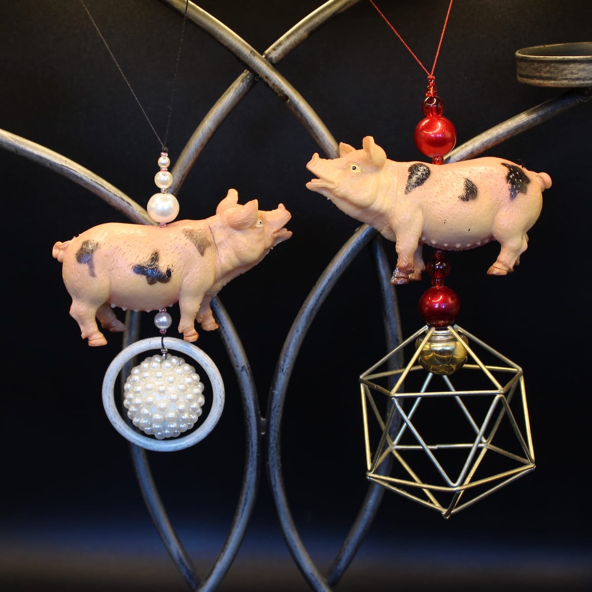 Pynt / julgransdekoration – gris