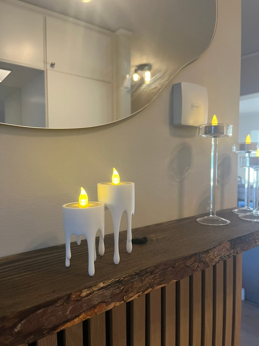 Dekorativa LED-ljus – droppdesign