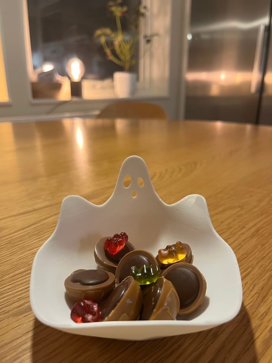 Söt spökskål för godis eller dekoration!