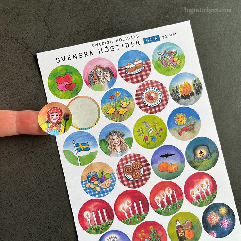 Stickers – Svenska högtider 02