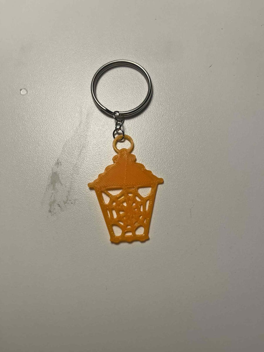 Nyckelring 3D print Spindelnät