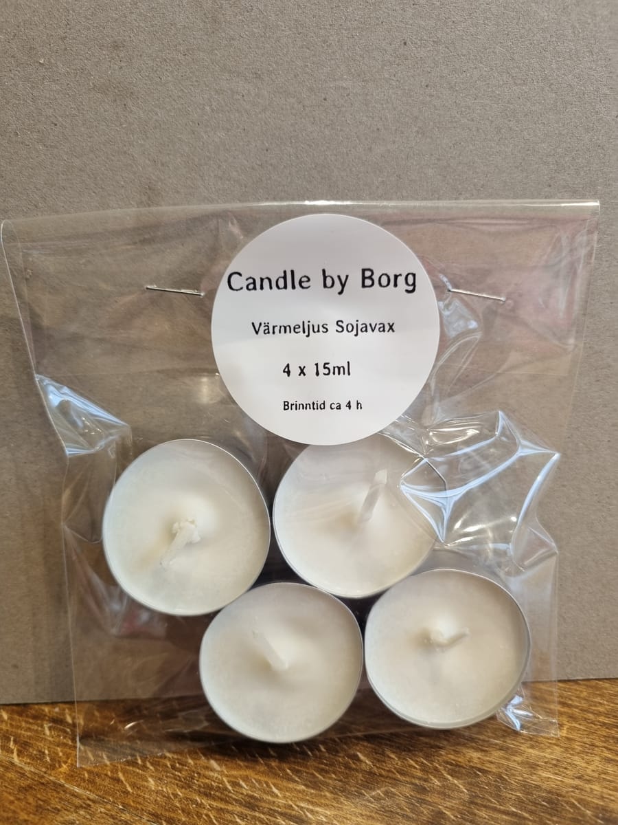 Värmeljus Sojavax 4-pack