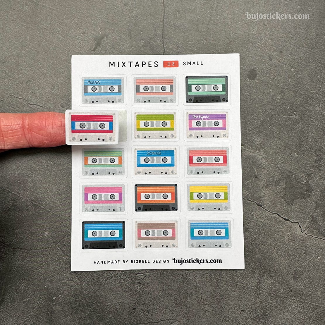 Stickers – Kasettband (små)