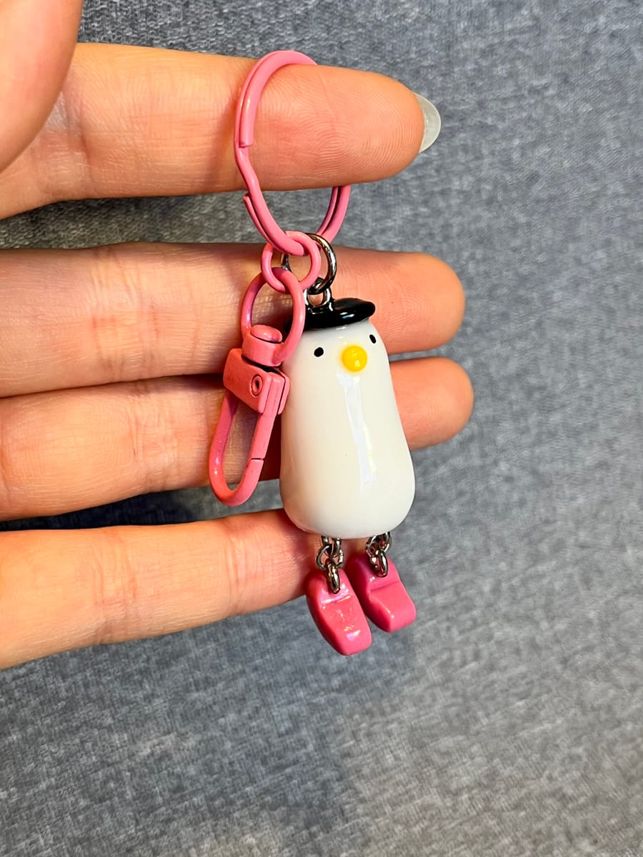 Handgjord ank-nyckelring med resinfinish! ✨