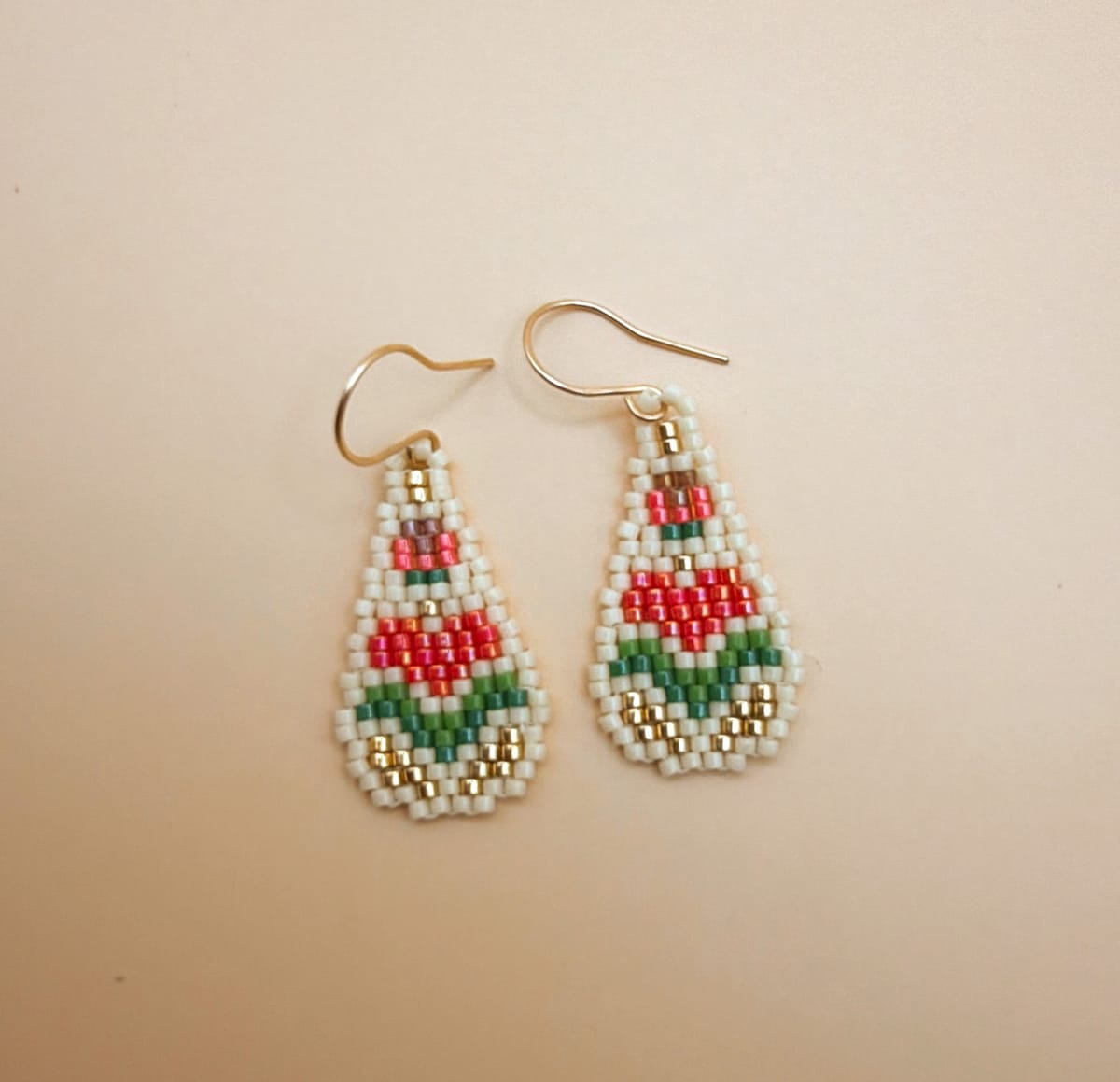 Miyuki droppformade örhängen