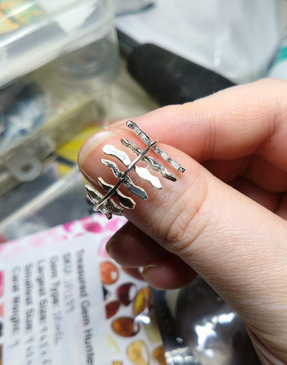 sterling silver ormbunke ring