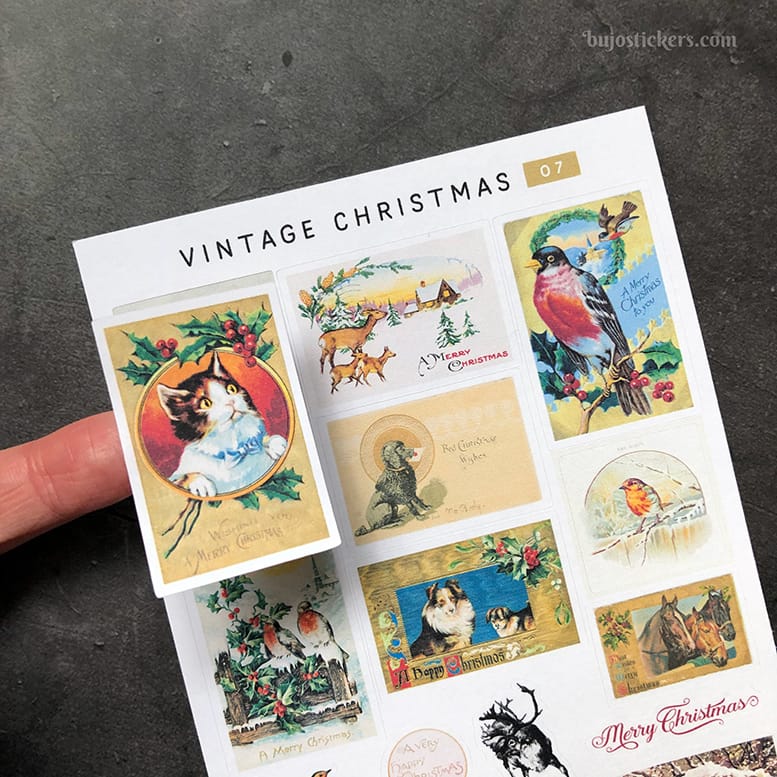 Stickers – Vintage Christmas 07