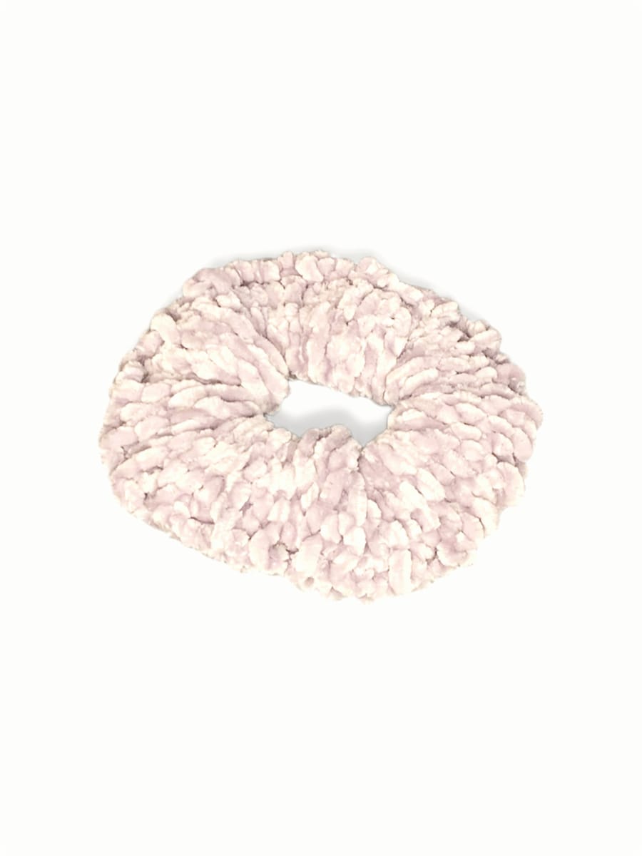 Stickad Scrunchie - Mjuk Hårsnodd