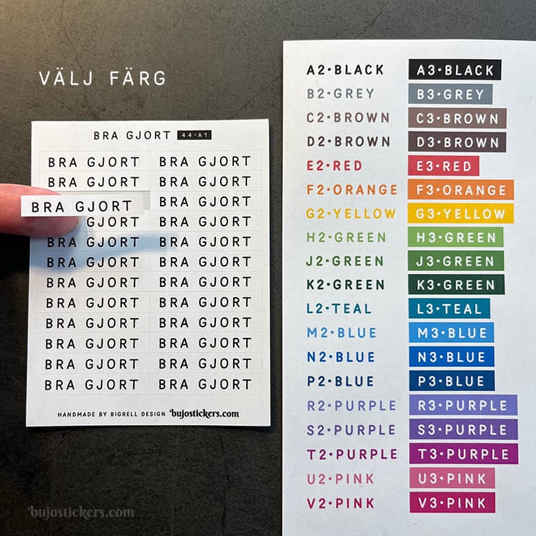 Stickers – Bra gjort