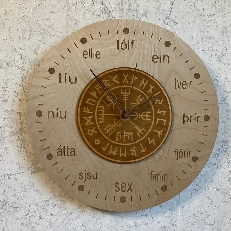 Väggklocka Vikinga Vegvisir