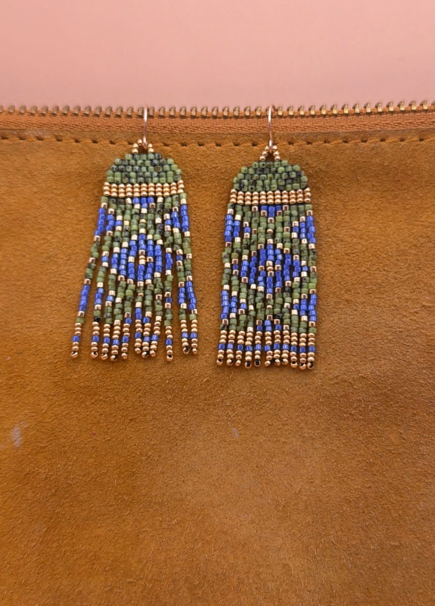 Gröna Miyuki-örhängen