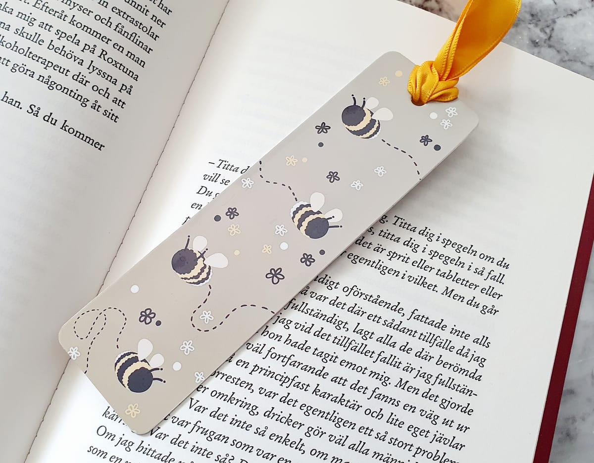 Söta bin, Handgjorda bokmärken